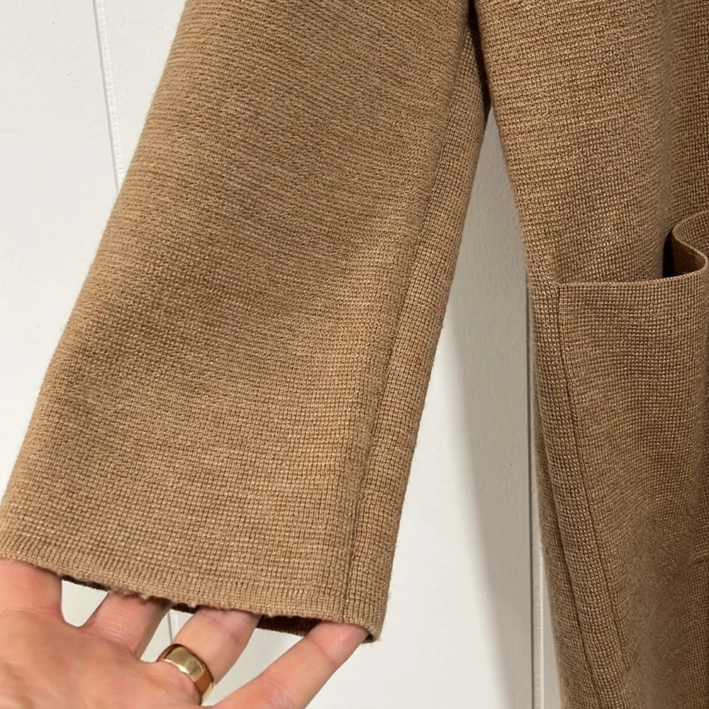 J crew blazer cardigan in camel‎ color Sz S